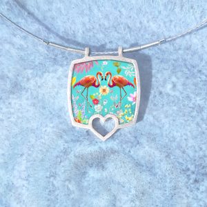 A159 (2) Love Flamingos