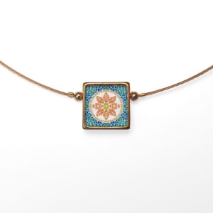B101 (19) Orange Flower Mosaic