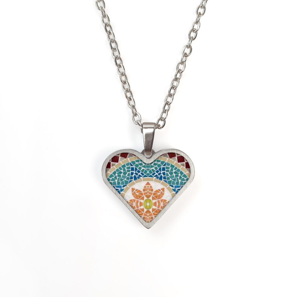 A169 (16) Orange Flower Mosaic