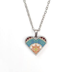 A169 (16) Orange Flower Mosaic