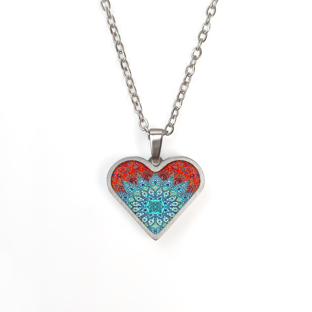 A169 (36) Turquoise & Red Mandala