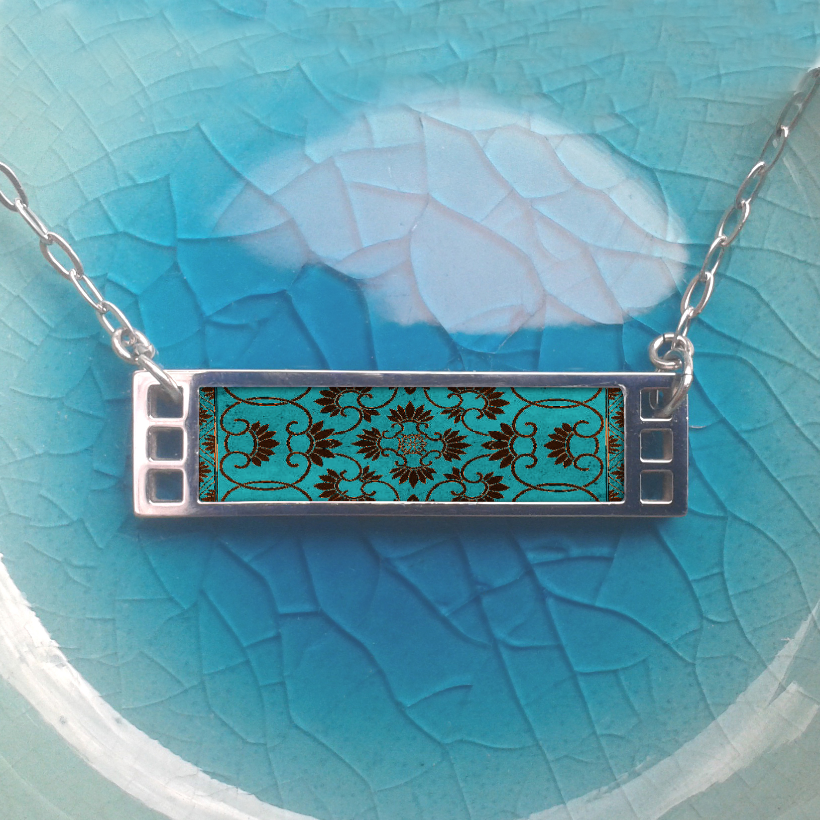 ST325A (4) Turquoise & Black
