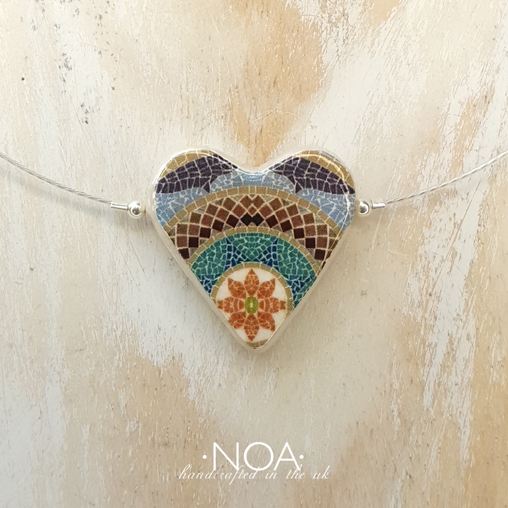 IB104 (18) Orange Flower Mosaic