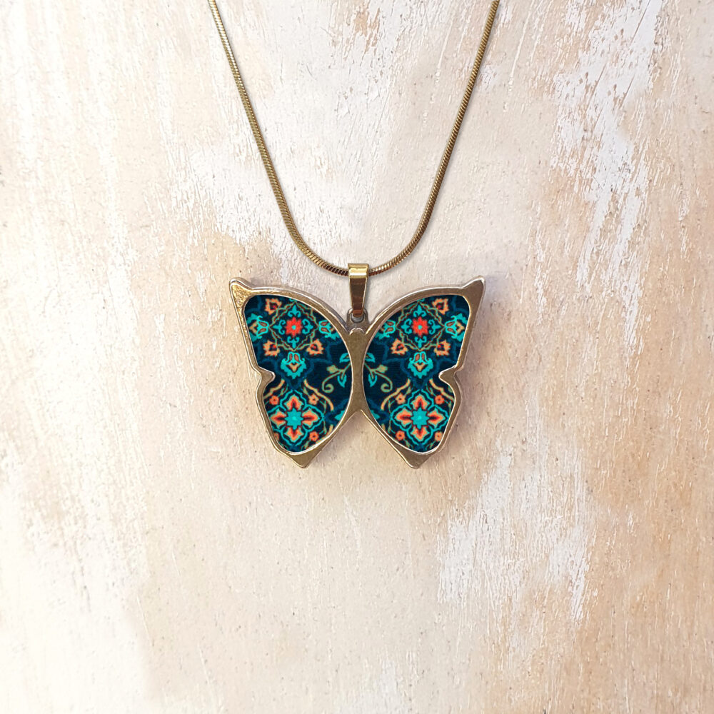 B133 (16) Turquoise & Orange