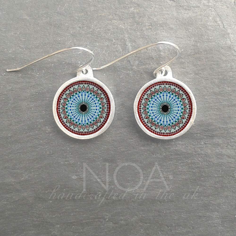 AE150 (49) Blue & Red Mandala