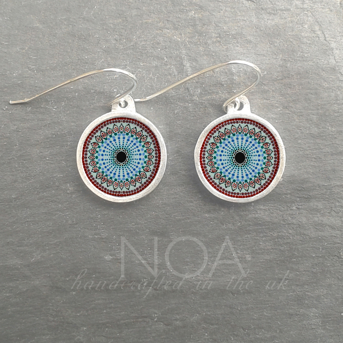 AE150 (49) Blue & Red Mandala