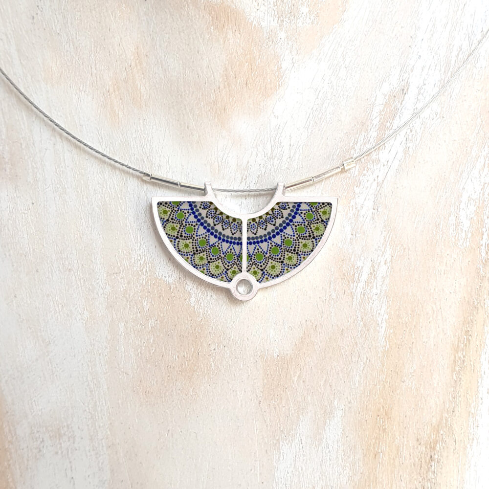 L152 (24) Blue & Green Mandala