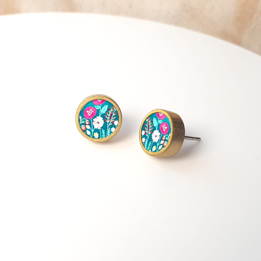 BES150 (11) Flowers on Turquoise