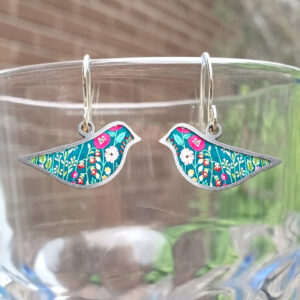 LE174 (7) Flowers on Turquoise