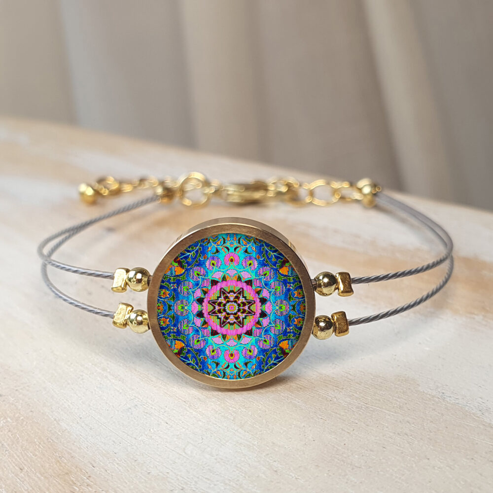 B151 (69) Pink and Blue Suzani