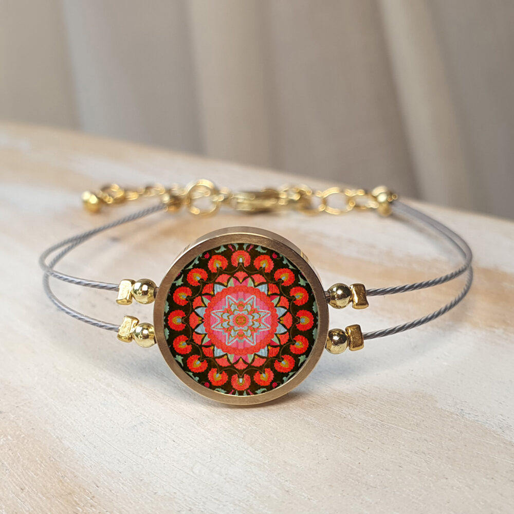 B151 (72) Orange & Black Suzani