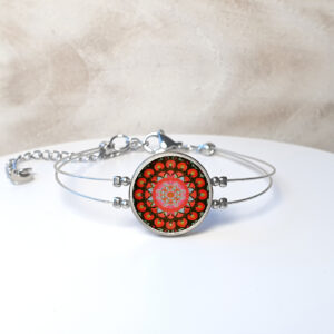 A151 (72) Orange & Black Suzani