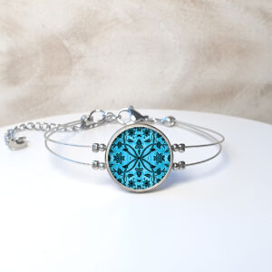 A151 (74) Tapestry Turquoise & Black
