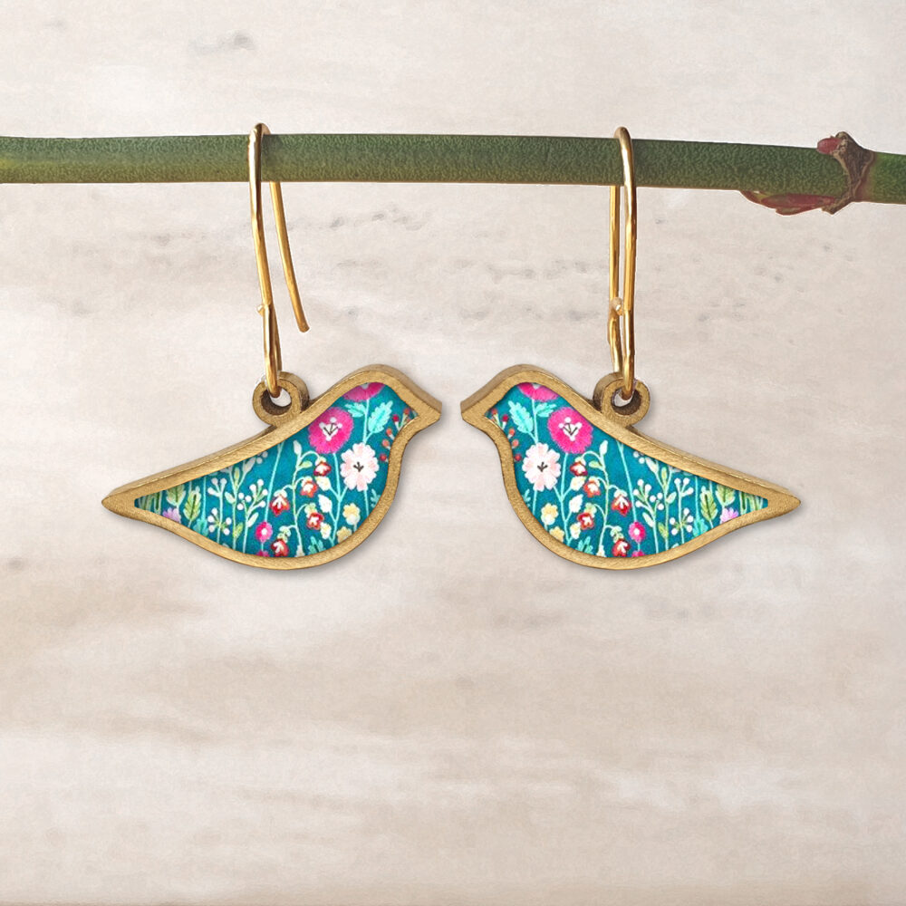 BE174 (7) Flowers on Turquoise